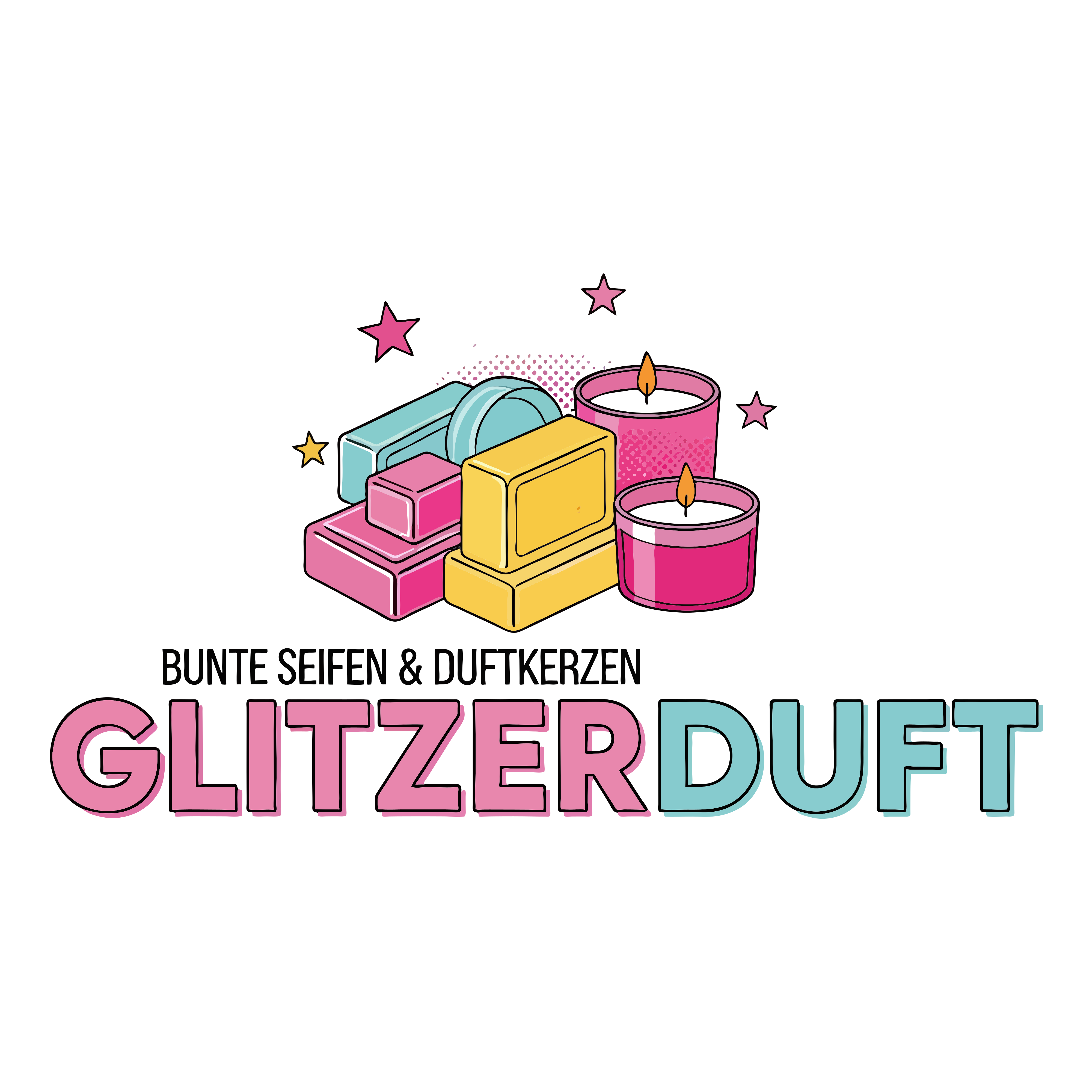 GlitzerDuft.de Bunte Seifen Duftkerzen Pflegeprodukte-Logo