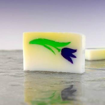 KANU Duftseife eckig Motiv Tulpe Veilchen 80g